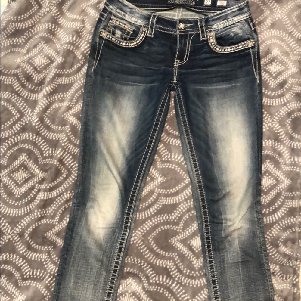 Supercool Miss Me Jeans w Pocket Embellishments